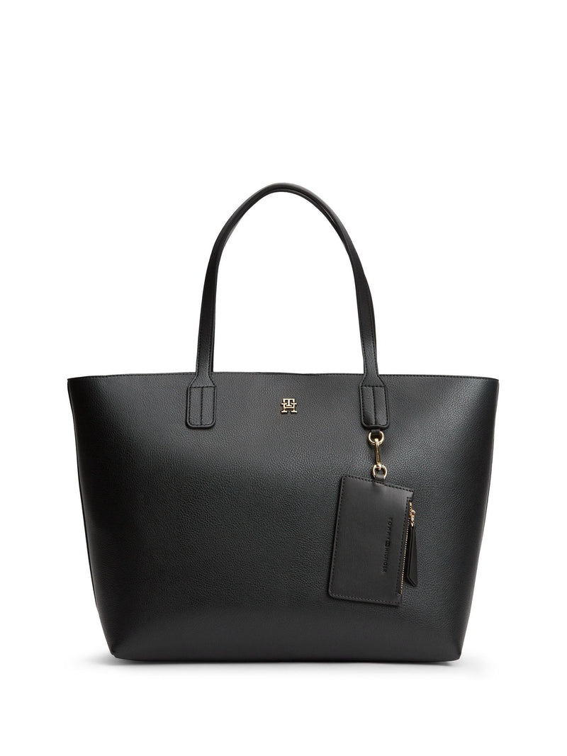Tommy Hilfiger black monogram tote bag, imported from the UK