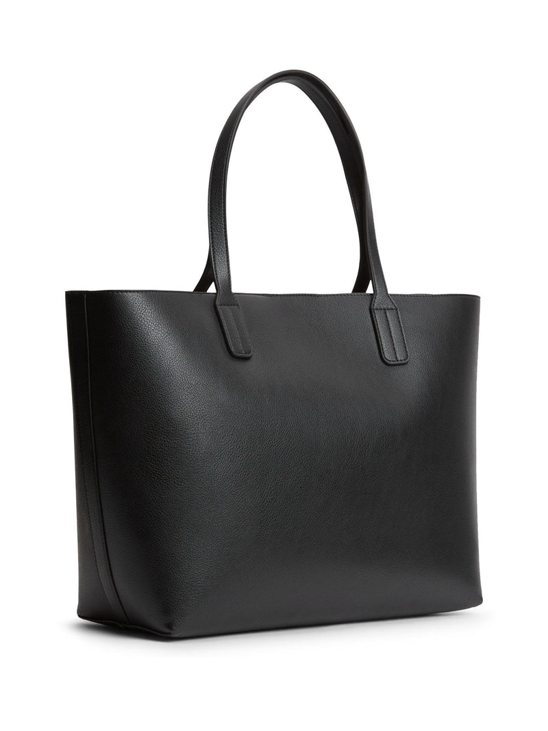 Tommy Hilfiger black monogram tote bag, imported from the UK