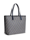 Tommy Hilfiger monogram jacquard tote bag 11L, imported from the UK