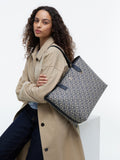 Tommy Hilfiger monogram jacquard tote bag 11L, imported from the UK