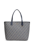 Tommy Hilfiger monogram jacquard tote bag 11L, imported from the UK