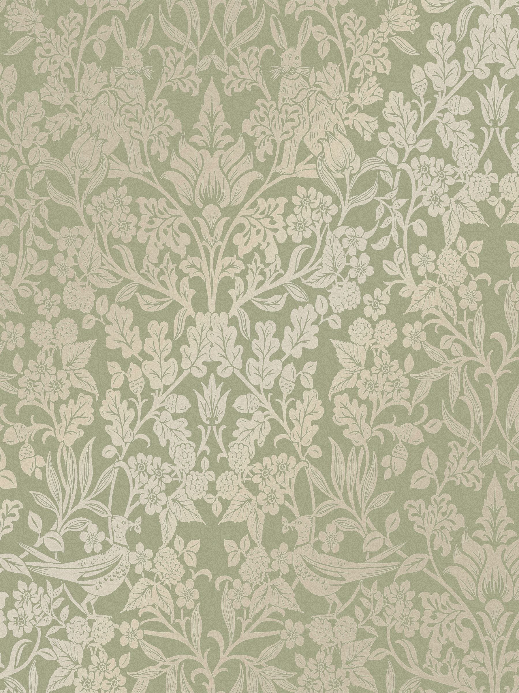 Graham & Brown Sage Hartley Damask wallpaper 10m roll (British brand)