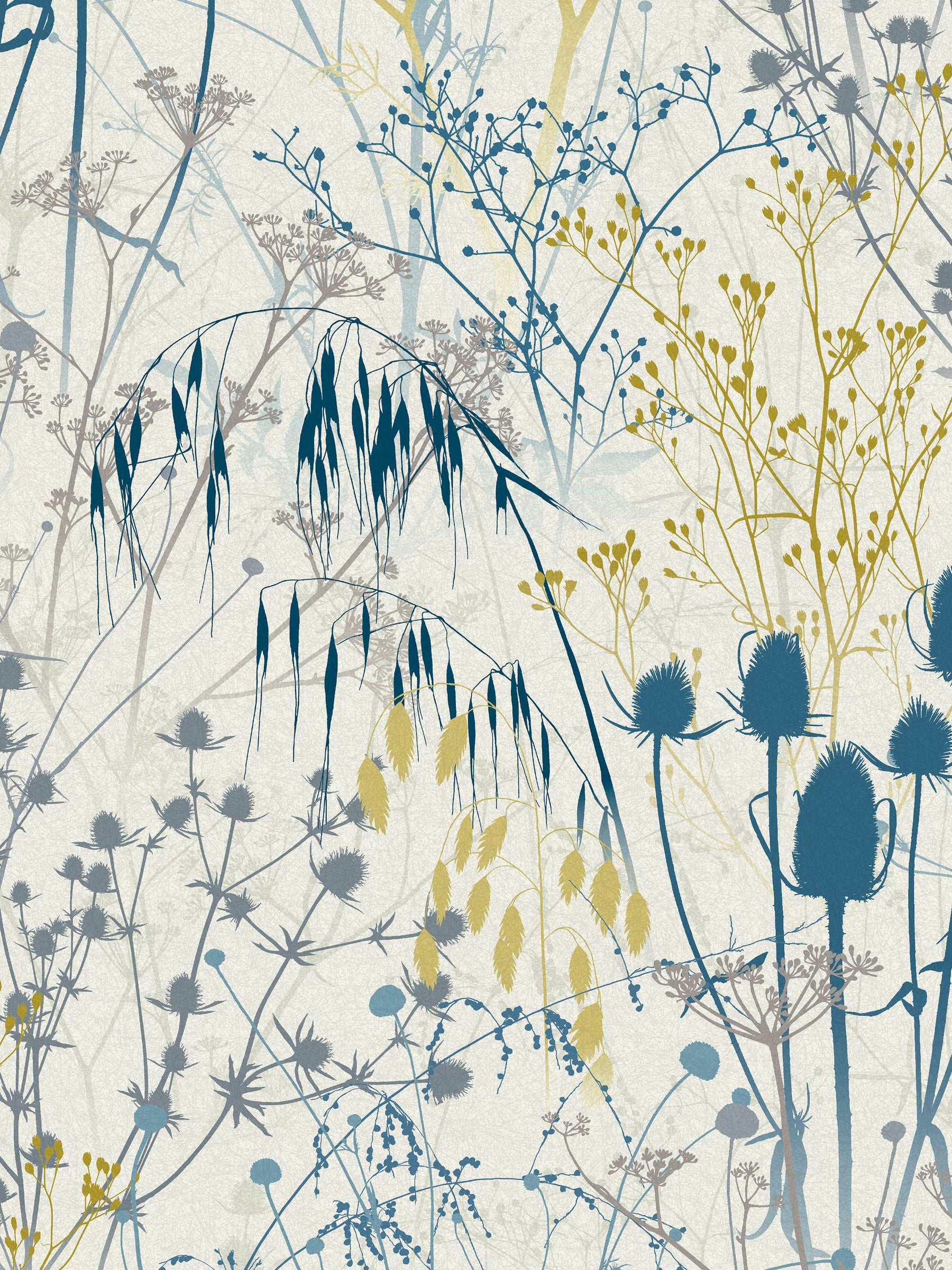 Clarissa Hulse Blue Summer Border wallpaper 10m (British brand)