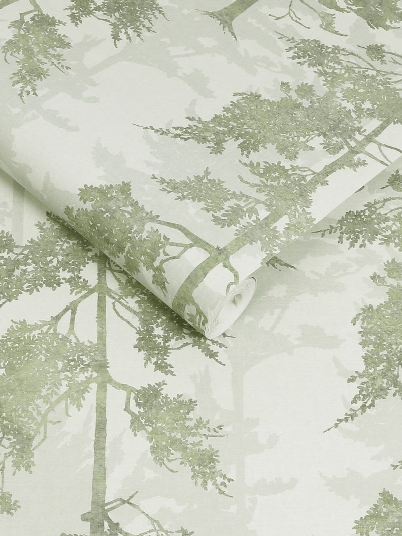Graham & Brown Green Norse Forrest 10m roll, imported from the UK