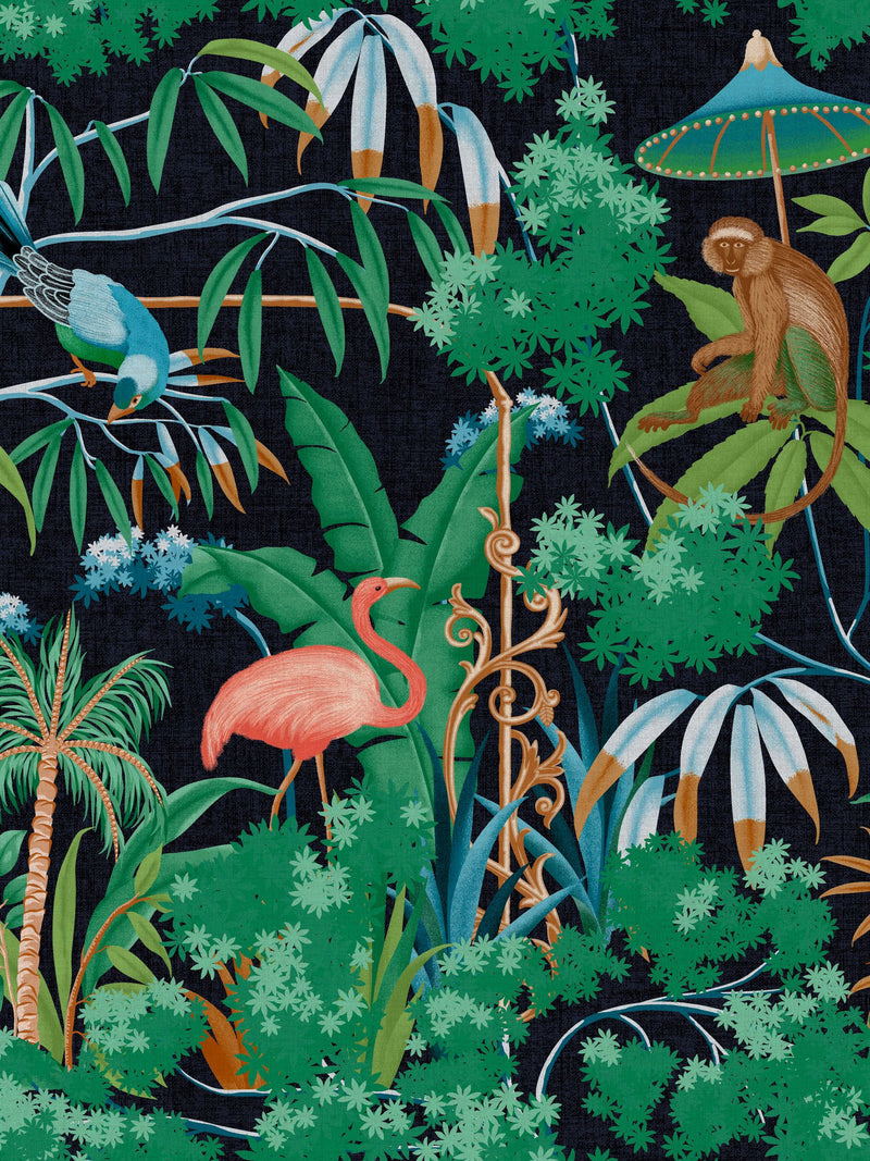 Graham & Brown Night Curious Canopy 10m wallpaper (British brand)
