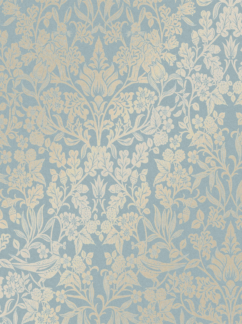 Graham & Brown Hartley Damask Wedgewood wallpaper 10m (British brand)