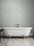 Graham & Brown Hartley Damask Wedgewood wallpaper 10m (British brand)