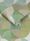 Graham & Brown Sage Stitch Craze wallpaper - 10m roll (British brand)