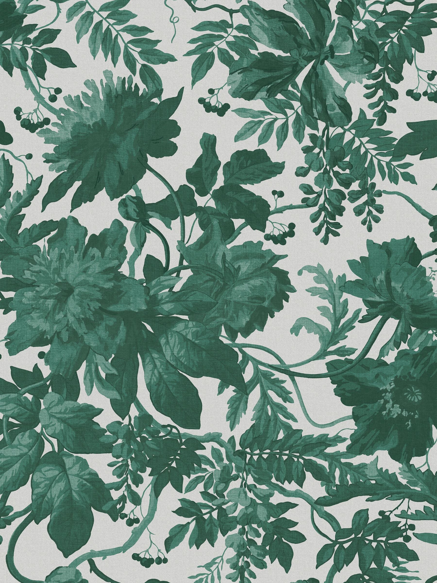 Graham & Brown Enzia emerald green wallpaper 10m (British brand)