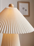 MADE.COM cream Lila pleated table lamp 52cm - British product