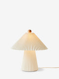 MADE.COM cream Lila pleated table lamp 52cm - British product