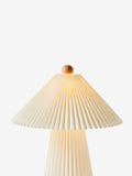 MADE.COM cream Lila pleated table lamp 52cm - British product