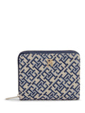 Tommy Hilfiger wallet blue monogram jacquard 12cm - British product