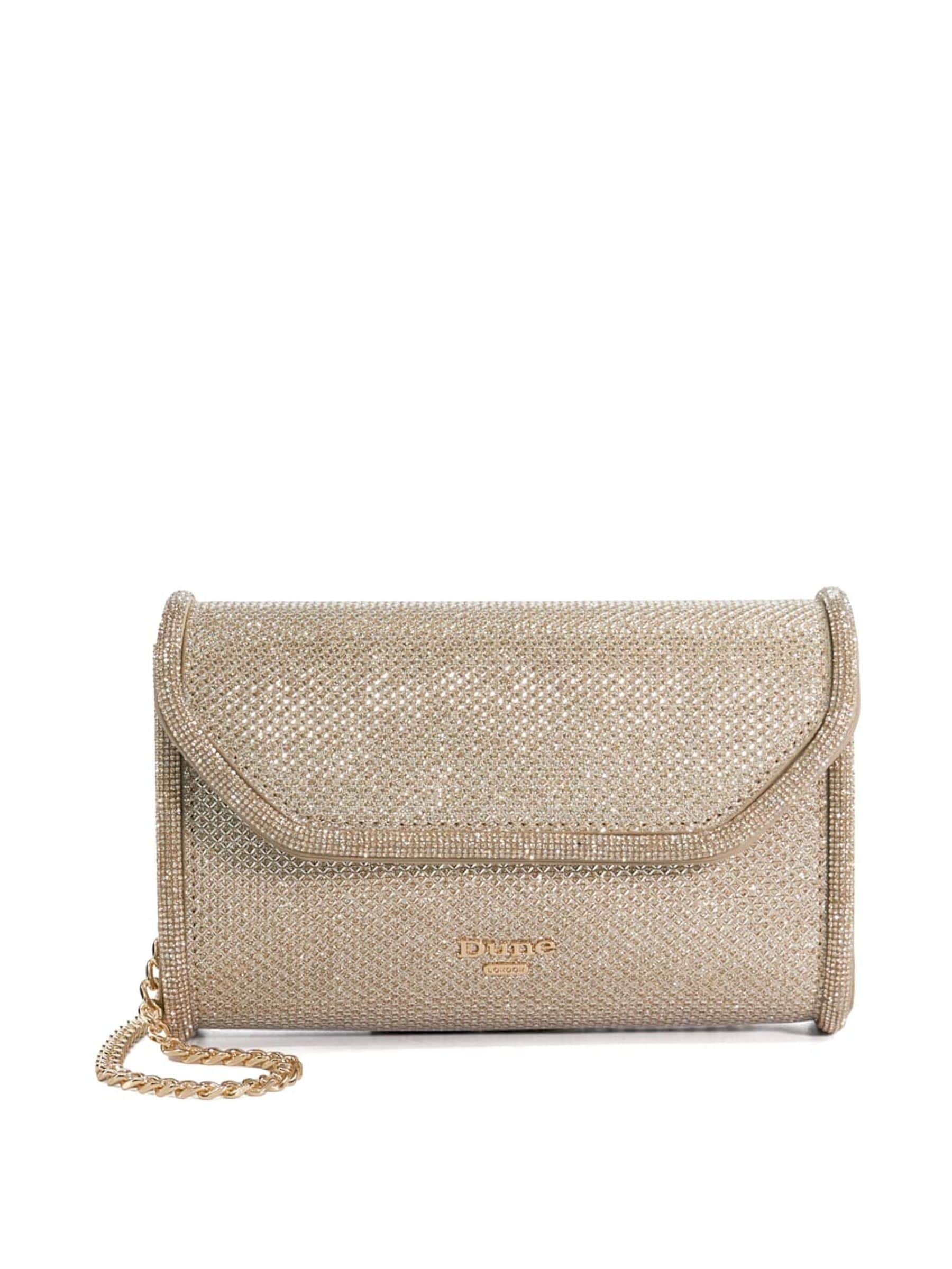 Dune London Gold Bellini Border Foldover Clutch - British product