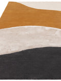 Asiatic Rugs Matrix Ochre Signature Rug geometric wool blend, imported from the UK