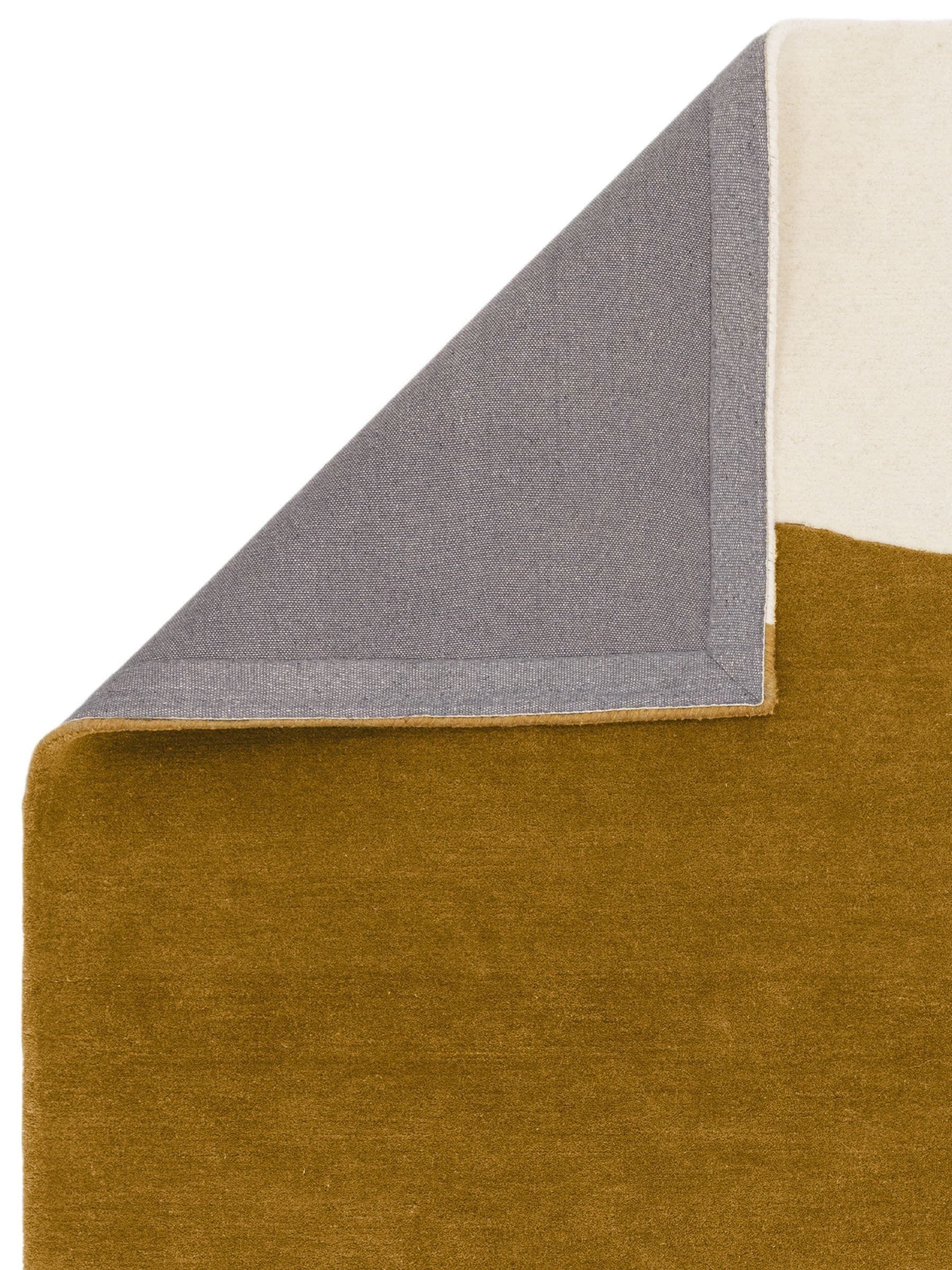Asiatic Rugs Matrix Ochre Signature Rug geometric wool blend, imported from the UK