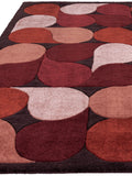 Asiatic Rugs Red Romy Jive rug hand tufted polyester, imported from the UK