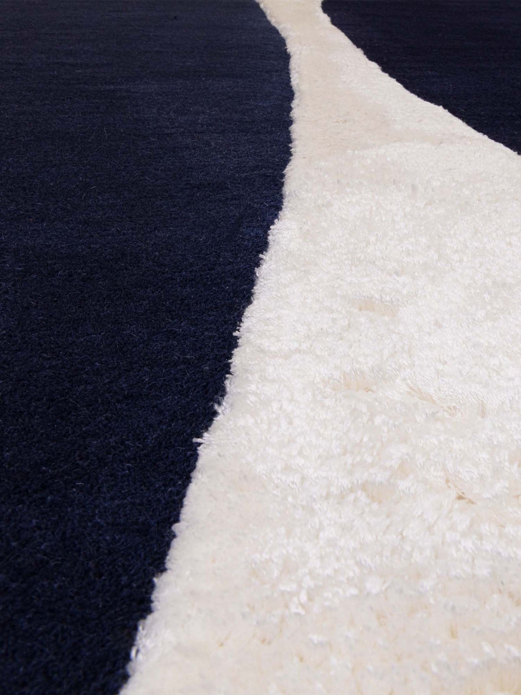 Asiatic Rugs Indigo Matrix Signature rug, imported from the UK