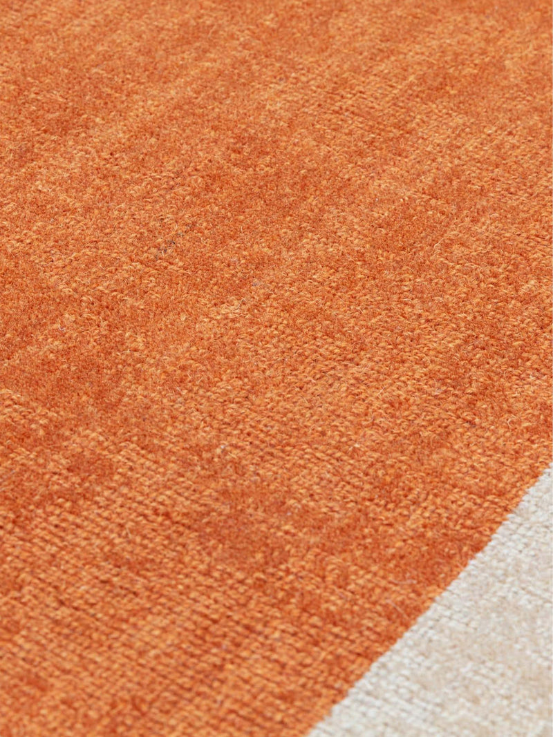 Asiatic Rugs orange Albi border wool rug 120x170cm (British brand)
