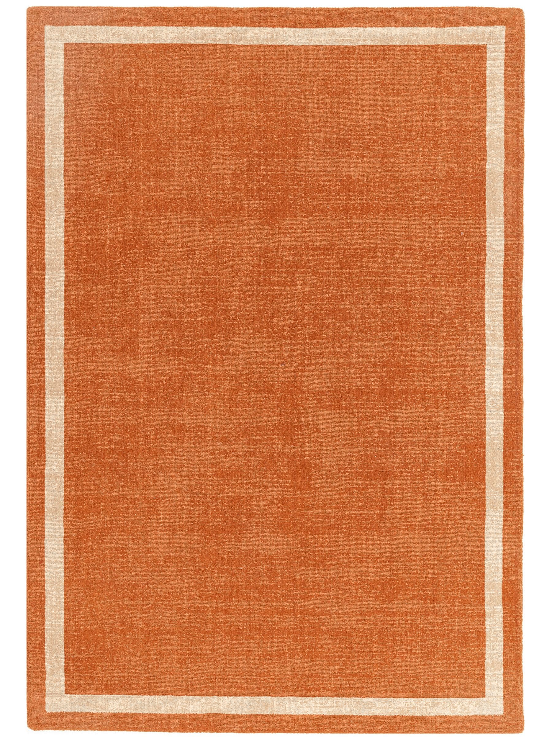 Asiatic Rugs orange Albi border wool rug 120x170cm (British brand)