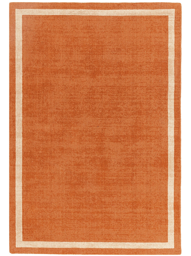 Asiatic Rugs orange Albi border wool rug 120x170cm (British brand)