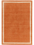 Asiatic Rugs orange Albi border wool rug 120x170cm (British brand)