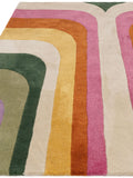 Asiatic Rugs pink Romy retro rug, imported from the UK