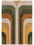 Asiatic Rugs green Romy retro rug - British product