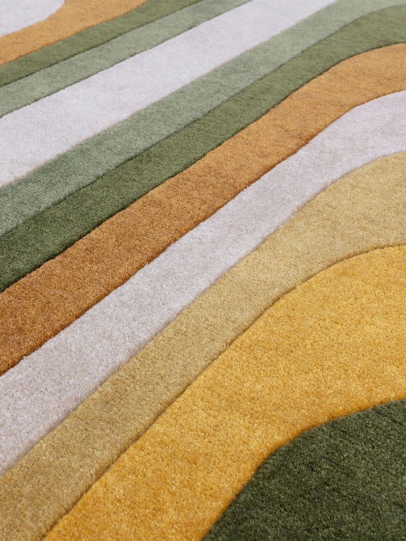 Asiatic Rugs green Romy retro rug - British product