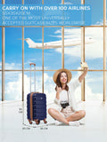 Flight Knight blue cabin suitcase 55x35x20 cm, UK version