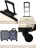 Flight Knight cream underseat cabin bag 45cm - British product