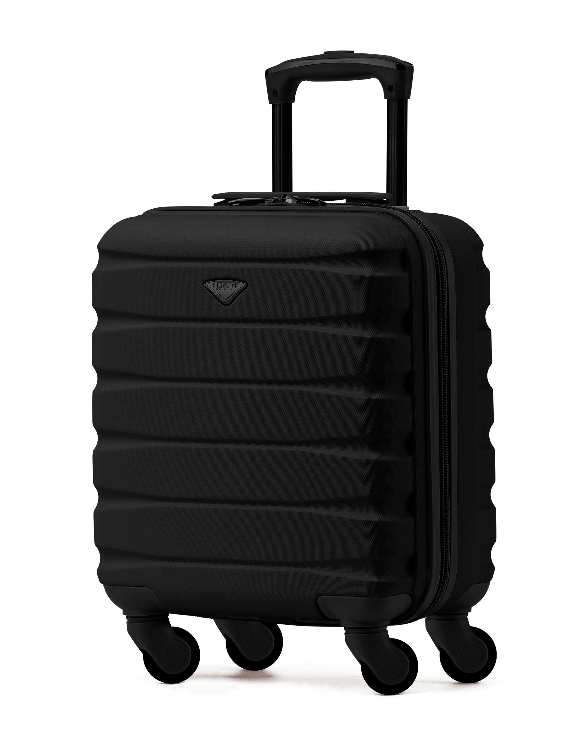 Flight Knight black ABS underseat cabin luggage 45x36x20cm, imported from the UK