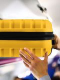 Flight Knight yellow underseat cabin luggage 45x36x20cm, imported from the UK