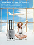 Flight Knight silver ABS cabin carry-on case - British product