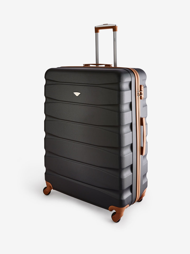 Flight Knight black 3-piece luggage set (British brand)