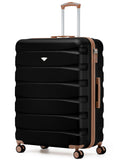 Flight Knight black 3-piece luggage set (British brand)