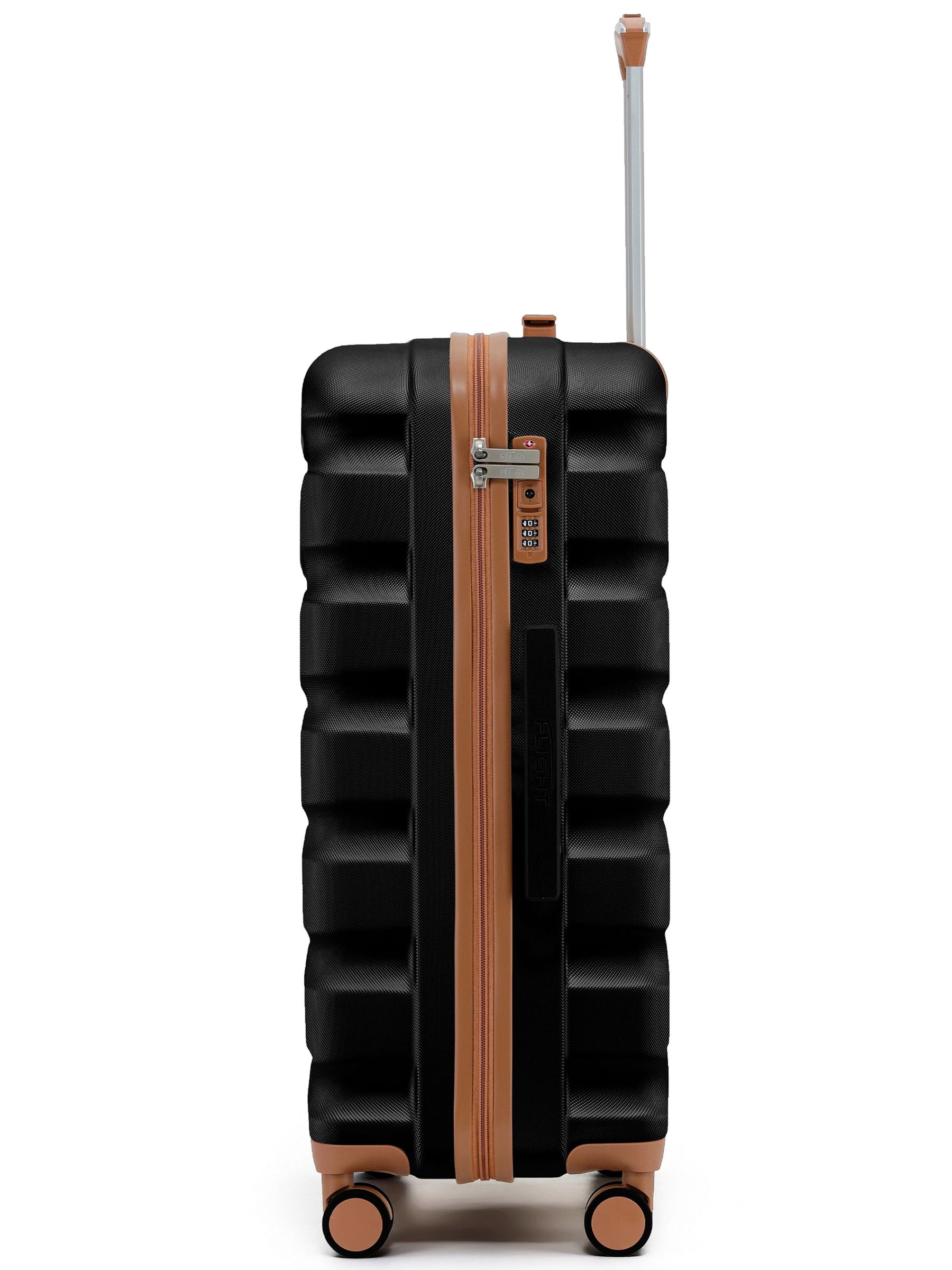 Flight Knight black 3-piece luggage set (British brand)