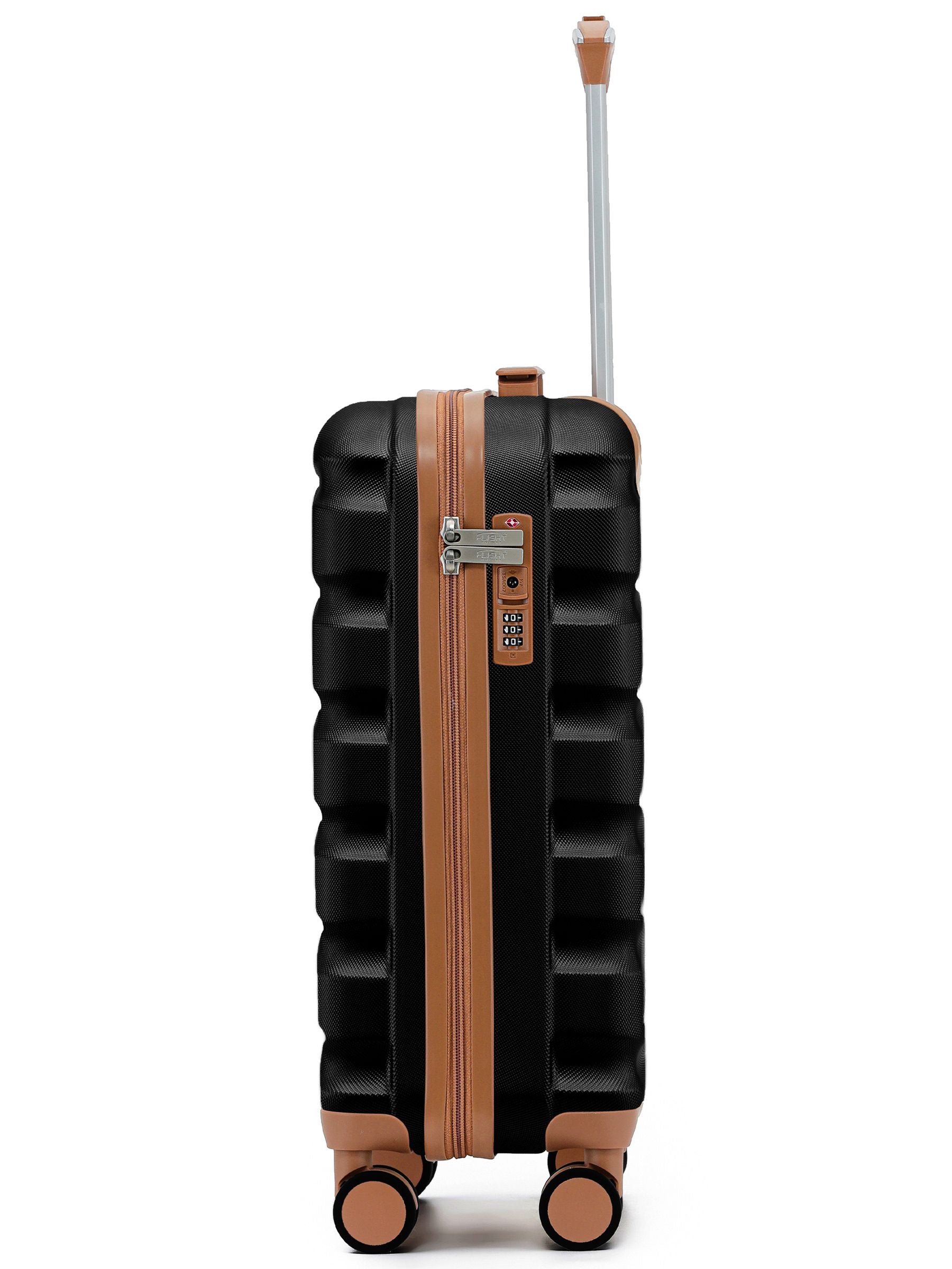 Flight Knight black 3-piece luggage set (British brand)