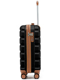 Flight Knight black 3-piece luggage set (British brand)