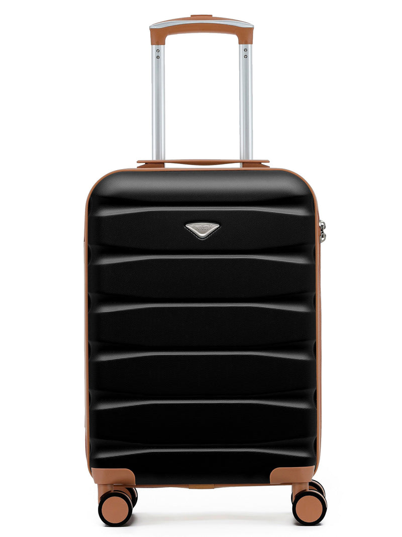 Flight Knight black 3-piece luggage set (British brand)