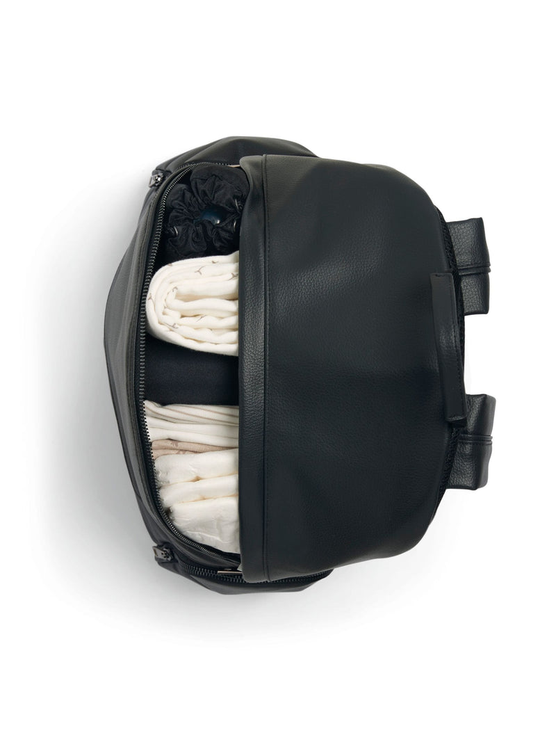Mamas & Papas black leatherette changing backpack, UK version
