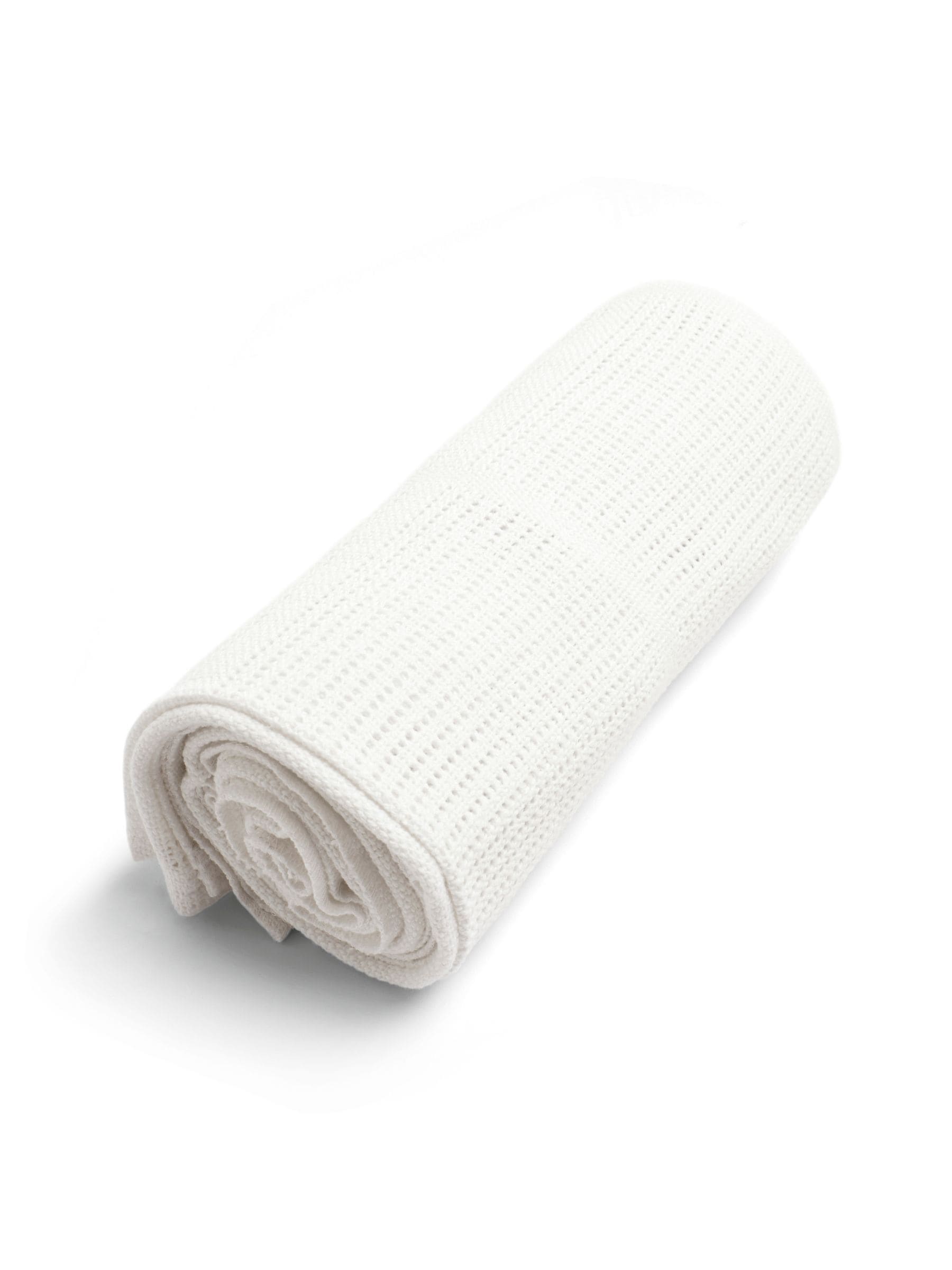 Mamas & Papas white large cellular baby blanket, UK version