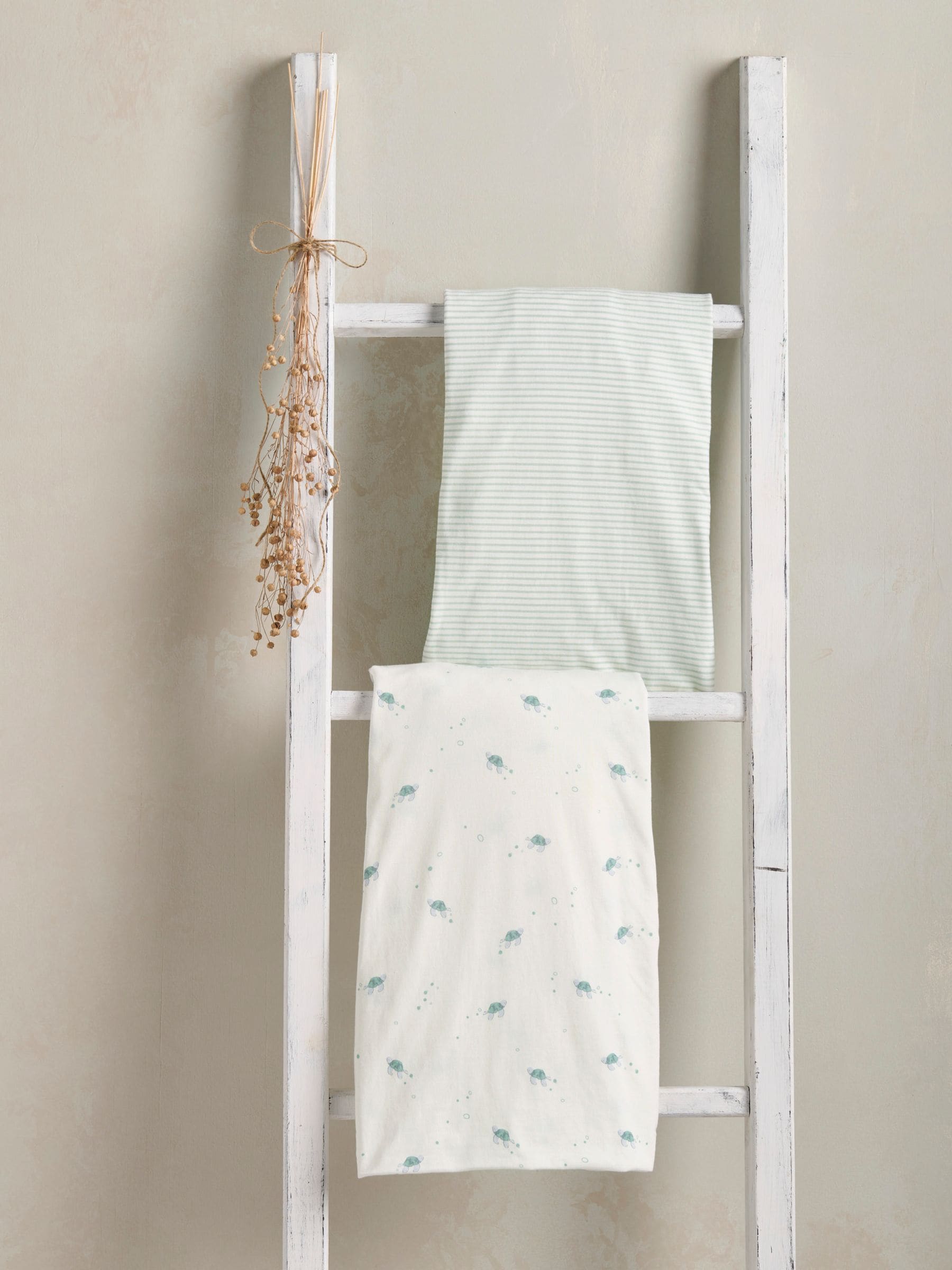 Mamas & Papas Duckling Cream Cotbed Fitted Sheets 2 Pack