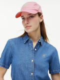 Tommy Hilfiger pink logo embroidery baseball cap, imported from the UK
