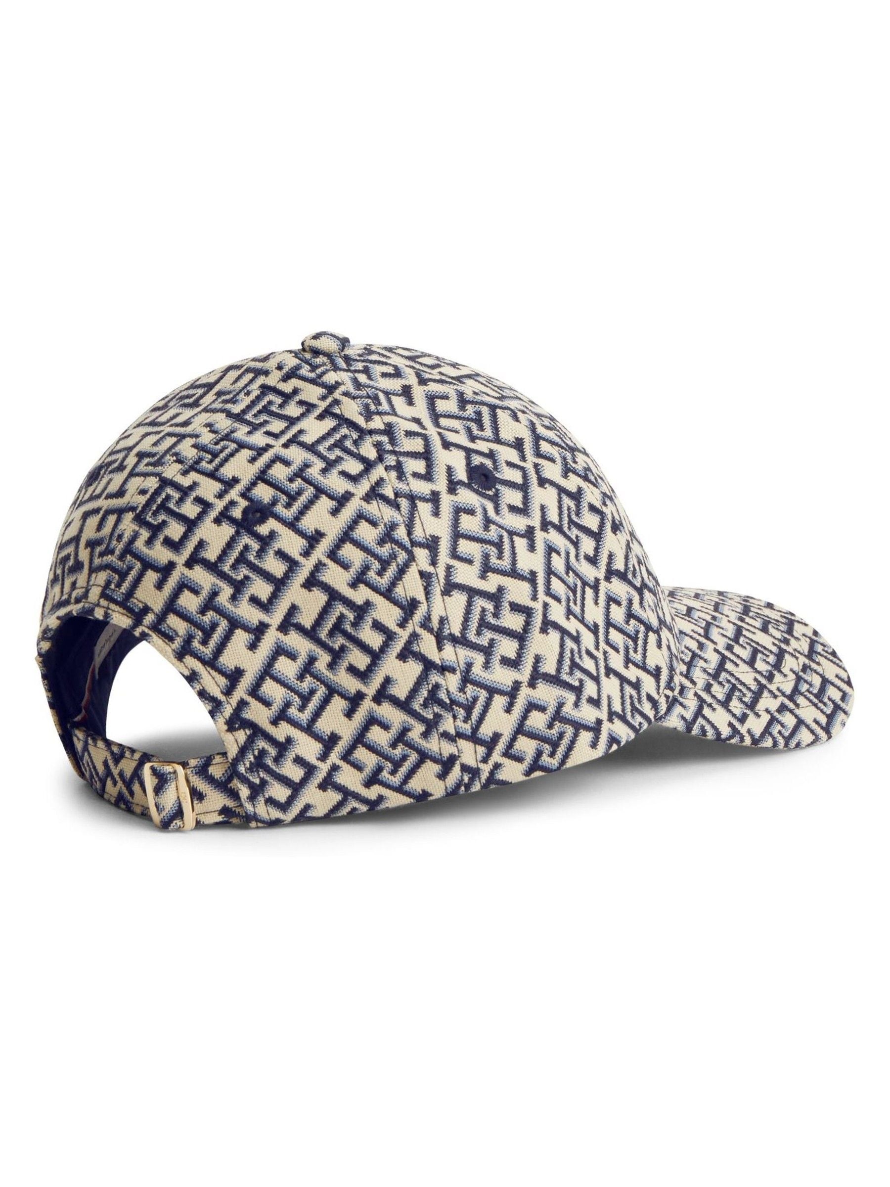 Tommy Hilfiger blue monogram jacquard baseball cap - British product
