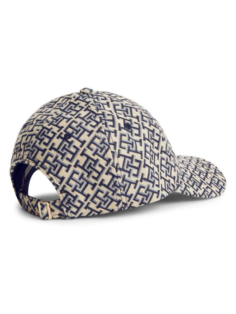 Tommy Hilfiger blue monogram jacquard baseball cap - British product