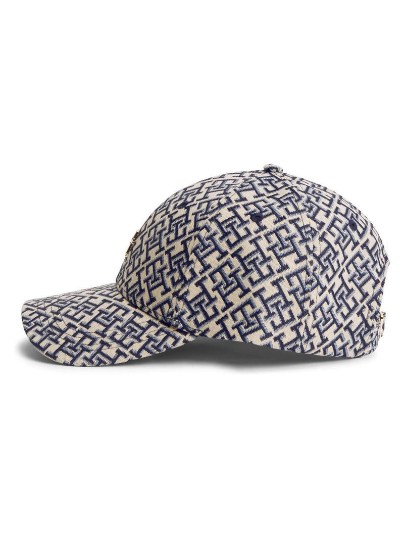 Tommy Hilfiger blue monogram jacquard baseball cap - British product