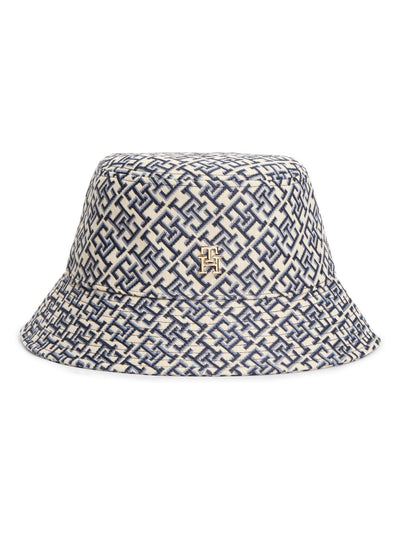 Next Tommy Hilfiger Blue Monogram Jacquard Bucket Hat 57cm- Buy online at McGrocer