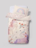Reversible Scandi unicorn duvet cover and pillowcase set, imported from the UK