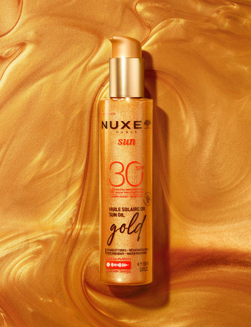 NUXE Gold Shimmer sun oil SPF 30 150ml, UK version